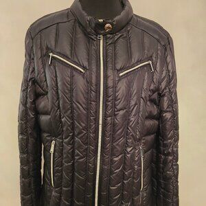 Women's BCBG Down-fill insulated jacket (Black, XL)